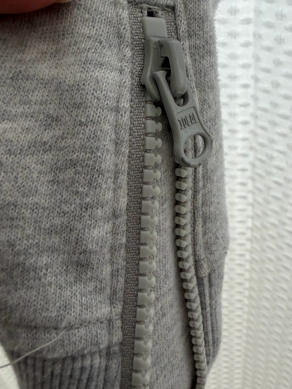 T by Talbots Gray Cowl Neck Tunic Sweatshirt Side Zips Size M - Picture 4 of 5